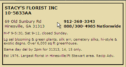 Florist Listing Hover with Special Listing