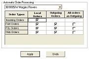 Automatic Order Processing Screen