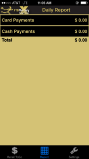 Retail ToGo Mobile App (X5 Fall) Report screen